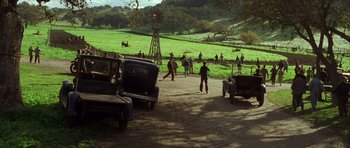 Movie still from “Seabiscuit” (2003), directed by Gary Ross – Extreme Wide shot, High angle