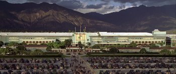 Movie still from “Seabiscuit” (2003), directed by Gary Ross – Extreme Wide shot, High angle