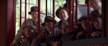 Movie still from “Seabiscuit” (2003), directed by Gary Ross – Medium shot, Low angle