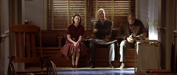 Movie still from “Seabiscuit” (2003), directed by Gary Ross – Wide shot, Low angle