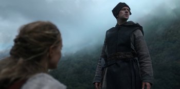 Movie still from “Vikings: Valhalla” (2022), created by Jeb Stuart – Medium shot, Low angle