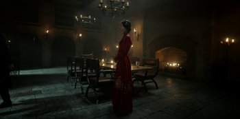 Movie still from “Vikings: Valhalla” (2022), created by Jeb Stuart – Wide shot, Over the shoulder angle