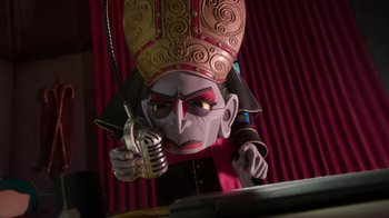 Movie still from “Wendell & Wild” (2022), directed by Henry Selick – Close Up shot, Low angle