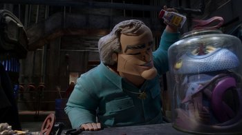 Movie still from “Wendell & Wild” (2022), directed by Henry Selick – Medium shot, Over the shoulder angle