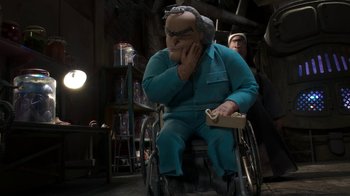 Movie still from “Wendell & Wild” (2022), directed by Henry Selick – Medium shot, Low angle