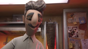 Movie still from “Wendell & Wild” (2022), directed by Henry Selick – Close Up shot, Over the shoulder angle