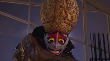 Movie still from “Wendell & Wild” (2022), directed by Henry Selick – Close Up shot, Over the shoulder angle