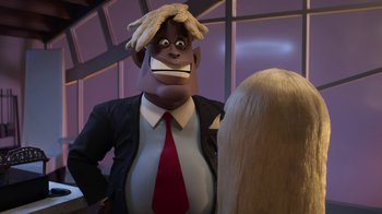 Movie still from “Wendell & Wild” (2022), directed by Henry Selick – Close Up shot, Over the shoulder angle