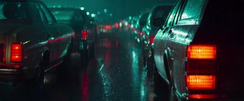 Movie still from “White Noise” (2022), directed by Noah Baumbach – Wide shot, High angle