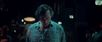 Movie still from “White Noise” (2022), directed by Noah Baumbach – Close Up shot, Low angle