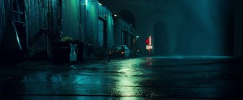 Movie still from “White Noise” (2022), directed by Noah Baumbach – Extreme Wide shot, Low angle