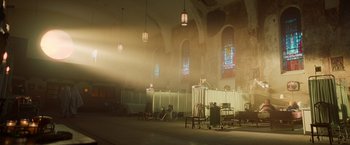 Movie still from “White Noise” (2022), directed by Noah Baumbach – Extreme Wide shot, Low angle