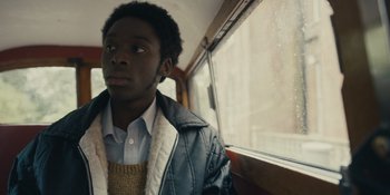 Movie still from “Small Axe” (2020), directed by Steve McQueen – Close Up shot, Over the shoulder angle