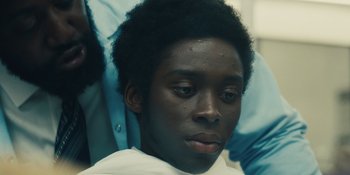 Movie still from “Small Axe” (2020), directed by Steve McQueen – Close Up shot, Over the shoulder angle