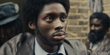 Movie still from “Small Axe” (2020), directed by Steve McQueen – Close Up shot, Low angle