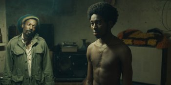 Movie still from “Small Axe” (2020), directed by Steve McQueen – Medium shot, Over the shoulder angle