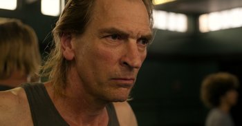 Movie still from “Yeh Ballet” (2020), directed by Sooni Taraporevala – A person with long blonde hair; Close Up shot, Low angle