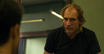 Movie still from “Yeh Ballet” (2020), directed by Sooni Taraporevala – A person wearing a black t - shirt; Close Up shot, Over the shoulder angle