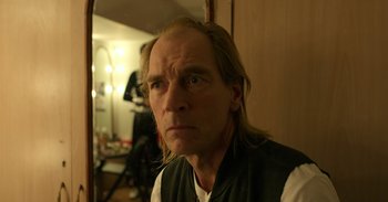 Movie still from “Yeh Ballet” (2020), directed by Sooni Taraporevala – A person with long blonde hair; Close Up shot, Low angle