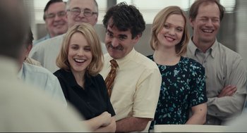 Movie still from “Spotlight” (2015), directed by Tom McCarthy – Medium shot, Over the shoulder angle