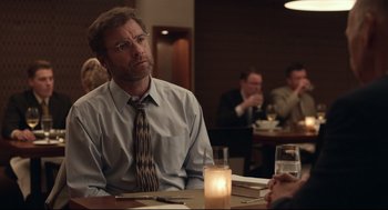 Movie still from “Spotlight” (2015), directed by Tom McCarthy – Medium shot, Over the shoulder angle