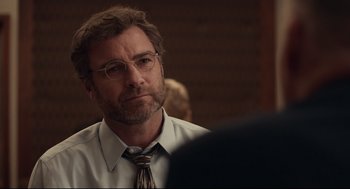 Movie still from “Spotlight” (2015), directed by Tom McCarthy – Close Up shot, Over the shoulder angle