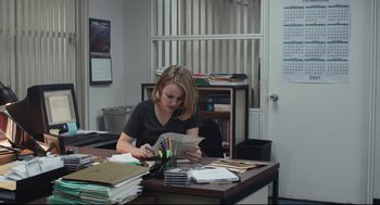 Movie still from “Spotlight” (2015), directed by Tom McCarthy – Medium shot, High angle