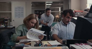 Movie still from “Spotlight” (2015), directed by Tom McCarthy – Medium shot, Low angle