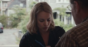 Movie still from “Spotlight” (2015), directed by Tom McCarthy – Close Up shot, Over the shoulder angle