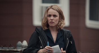 Movie still from “Spotlight” (2015), directed by Tom McCarthy – Close Up shot, Over the shoulder angle