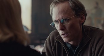 Movie still from “Spotlight” (2015), directed by Tom McCarthy – Close Up shot, Over the shoulder angle