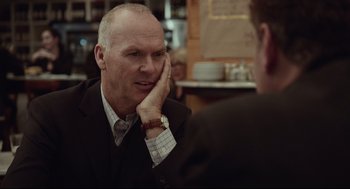 Movie still from “Spotlight” (2015), directed by Tom McCarthy – Close Up shot, Over the shoulder angle