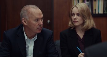 Movie still from “Spotlight” (2015), directed by Tom McCarthy – Close Up shot, Over the shoulder angle