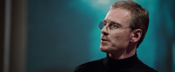Movie still from “Steve Jobs” (2015), directed by Danny Boyle – Close Up shot, Low angle