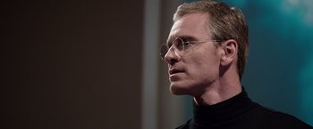 Movie still from “Steve Jobs” (2015), directed by Danny Boyle – Close Up shot, Low angle