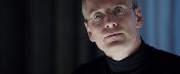 Movie still from “Steve Jobs” (2015), directed by Danny Boyle – Close Up shot, Low angle
