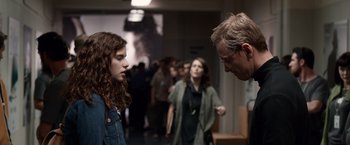 Movie still from “Steve Jobs” (2015), directed by Danny Boyle – Medium shot, Over the shoulder angle