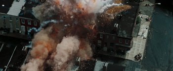 Movie still from “Body of Lies” (2008), directed by Ridley Scott – Extreme Wide shot, Overhead angle