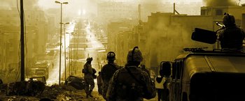 Movie still from “Body of Lies” (2008), directed by Ridley Scott – Extreme Wide shot, High angle