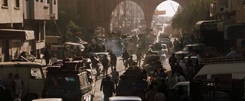 Movie still from “Body of Lies” (2008), directed by Ridley Scott – Extreme Wide shot, High angle