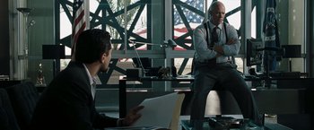 Movie still from “Body of Lies” (2008), directed by Ridley Scott – Medium shot, Low angle