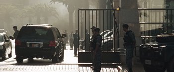 Movie still from “Body of Lies” (2008), directed by Ridley Scott – Wide shot, Low angle