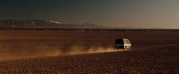 Movie still from “Body of Lies” (2008), directed by Ridley Scott – Extreme Wide shot, Low angle