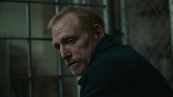 Movie still from “The Last of Us” (2023), created by Neil Druckmann – A person wearing a jacket; Close Up shot, Low angle