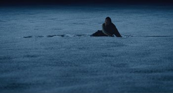 Movie still from “The Lodge” (2019), directed by Severin Fiala – Extreme Wide shot, High angle