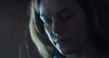 Movie still from “The Lodge” (2019), directed by Severin Fiala – Close Up shot, Low angle