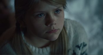 Movie still from “The Lodge” (2019), directed by Severin Fiala – Close Up shot, Low angle