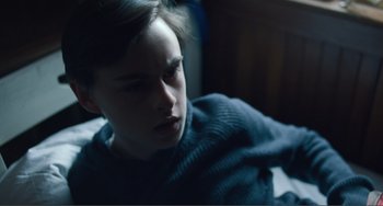 Movie still from “The Lodge” (2019), directed by Severin Fiala – Close Up shot, High angle