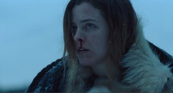 Movie still from “The Lodge” (2019), directed by Severin Fiala – Close Up shot, Low angle