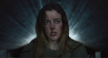 Movie still from “The Lodge” (2019), directed by Severin Fiala – Close Up shot, Overhead angle